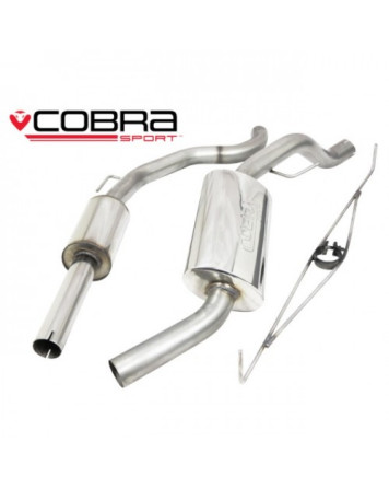 Vauxhall Corsa D VXR 07-09 Cobra Sport Cat Back System (Resonated)
